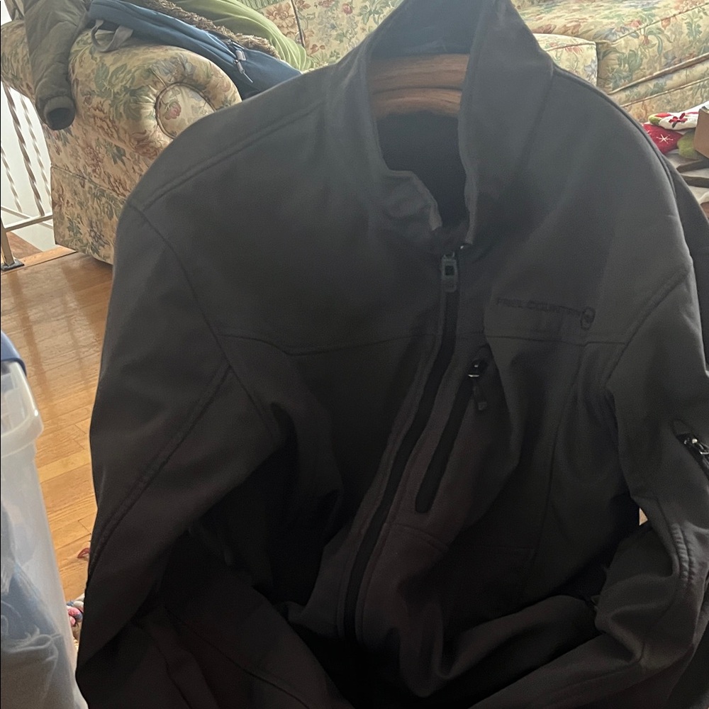 Free Country Men's Black Bomber Jacket
